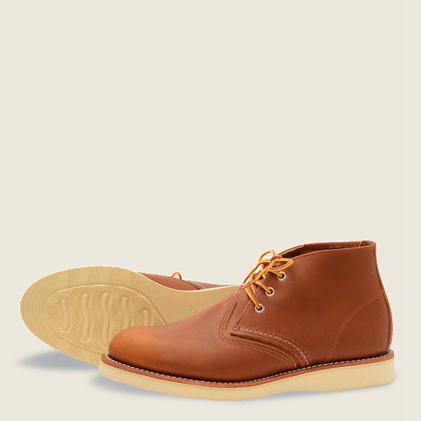 Chaussures Red Wing Heritage - Work - Chukka-Iginal Cuir - Marron - Homme 842ZCLUWK